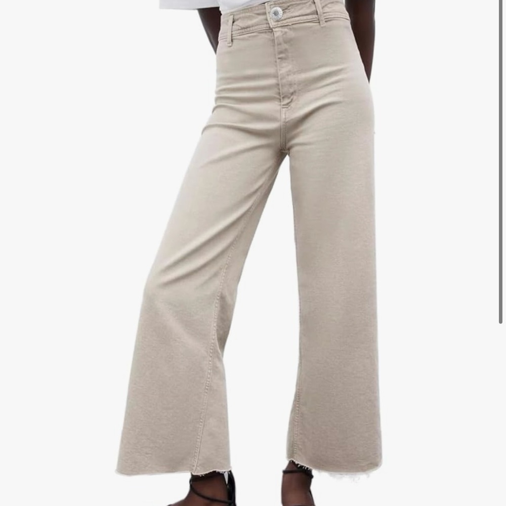 Zara marine straight jeans